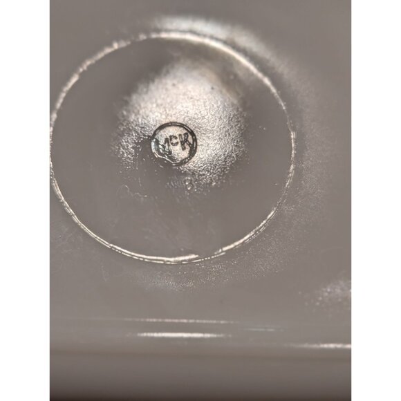 Vintage McKee Milk Glass Sailboat Design Rectangular Container Lid Ships red - Picture 16 of 16